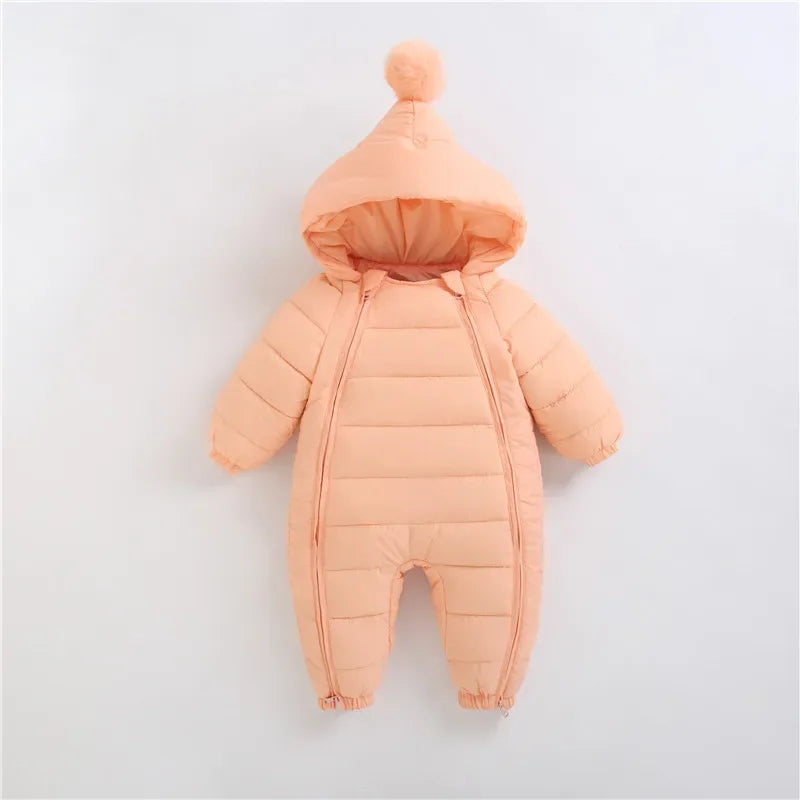 Full-body waterproof thermal suit with hood and double multicolor zip