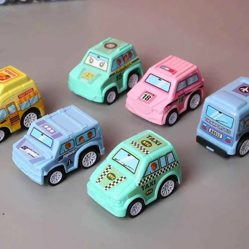 6pcs Car Model Toy Set with organizer bag