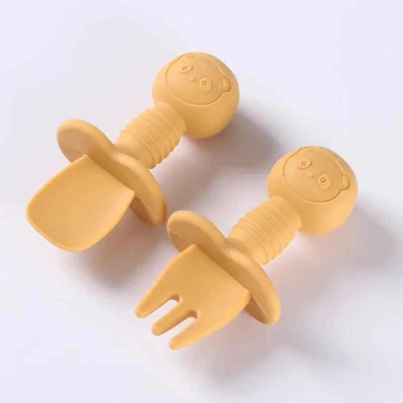 2pcs Food Grade Silicone Cutlery
