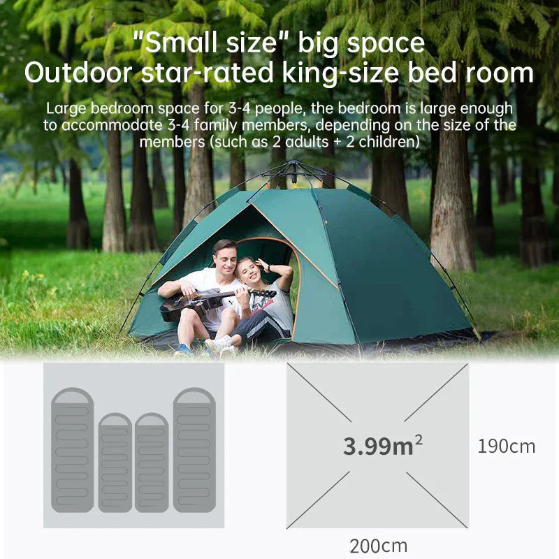 QuickSet Oasis: Auto Tent for 2-4, Rain & Sun Ready! - PW PitStop