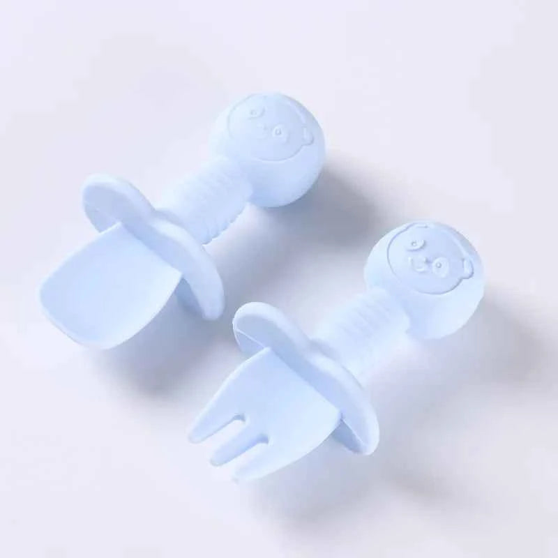 2pcs Food Grade Silicone Cutlery