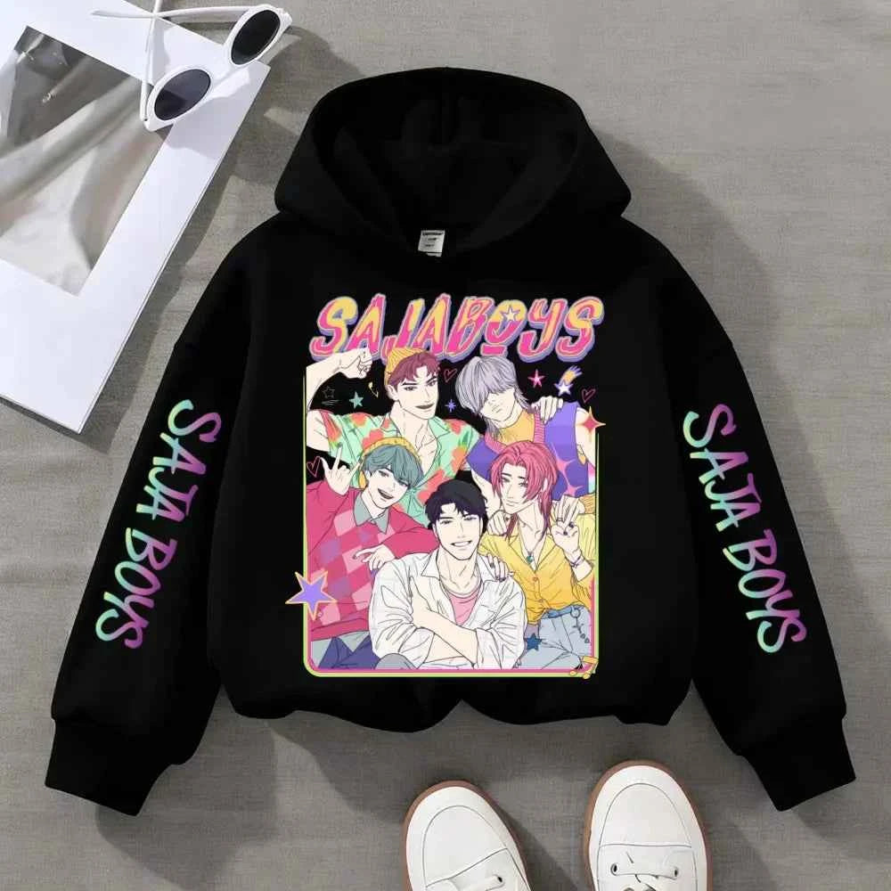 Colorful Music KPop-Inspired Hoodie for Kids (Ages 3–14)