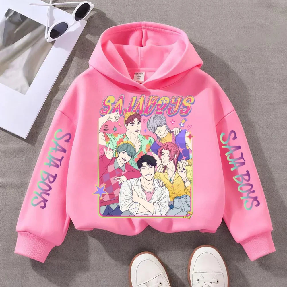Colorful Music KPop-Inspired Hoodie for Kids (Ages 3–14)