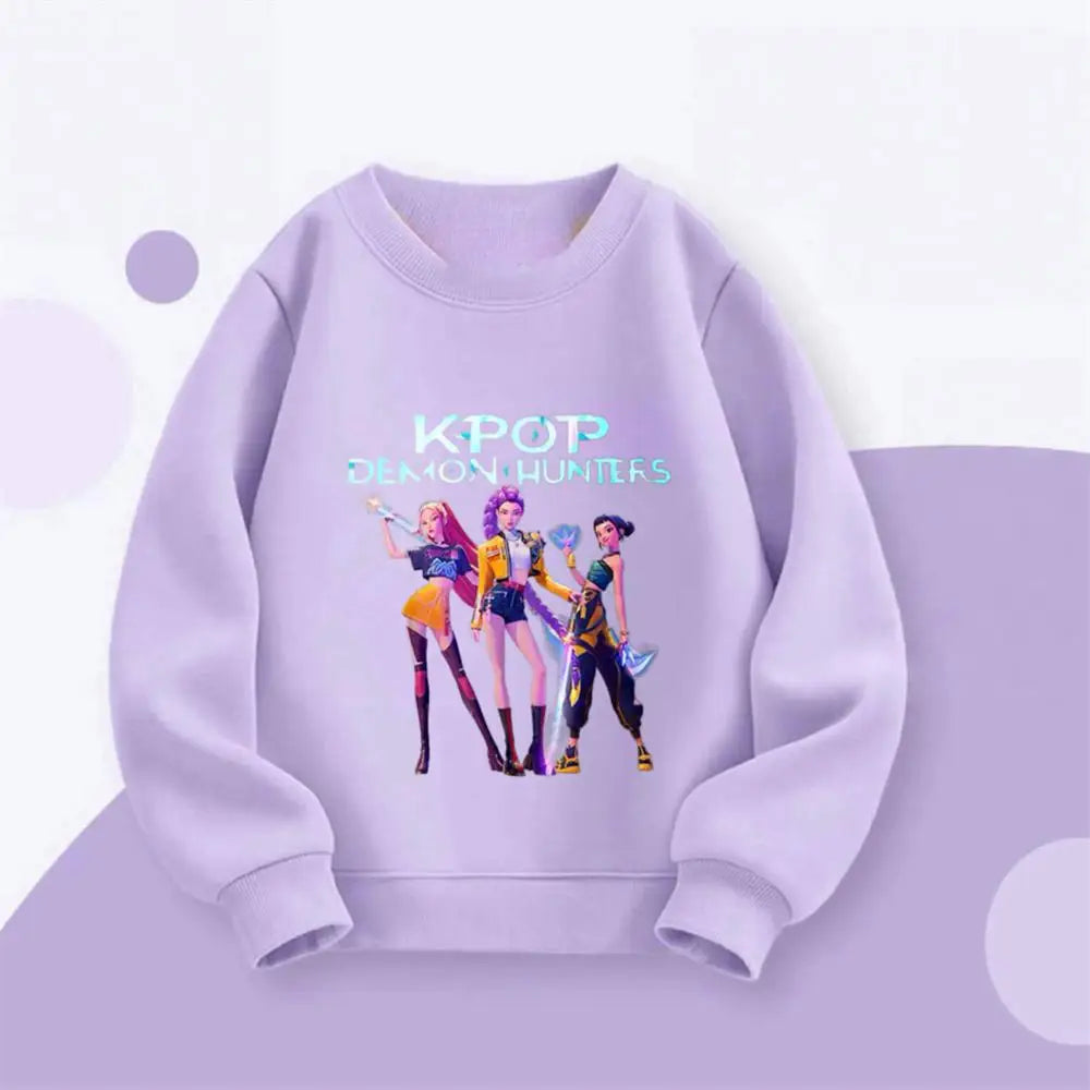 Colorful KPop Music Inspired Sweatshirt for Kids (18M–7Y)