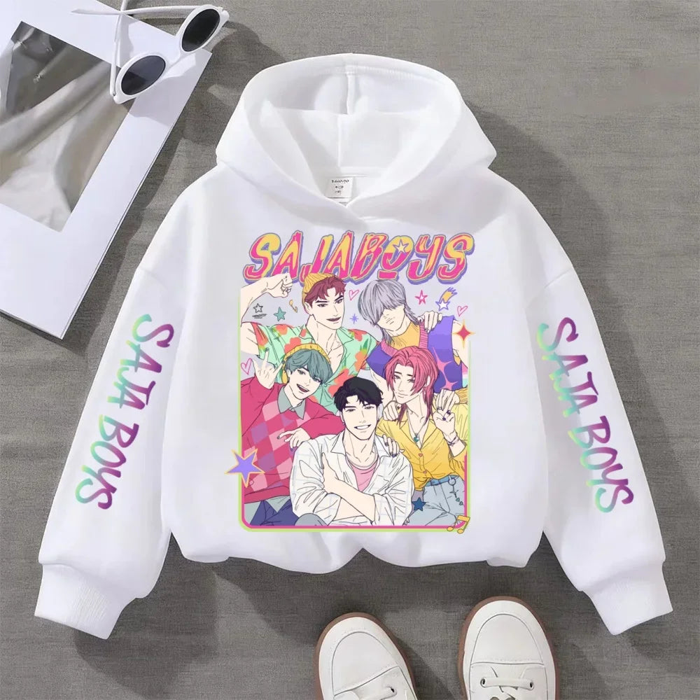 Colorful Music KPop-Inspired Hoodie for Kids (Ages 3–14)