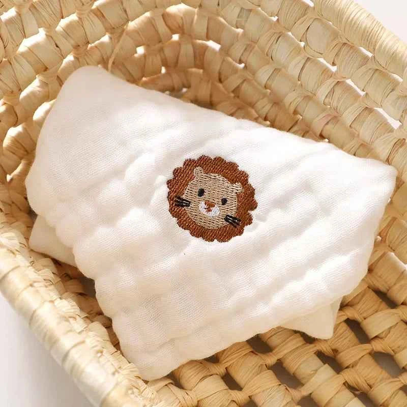 6 Layer Cotton Embroidered Baby Burp Cloth