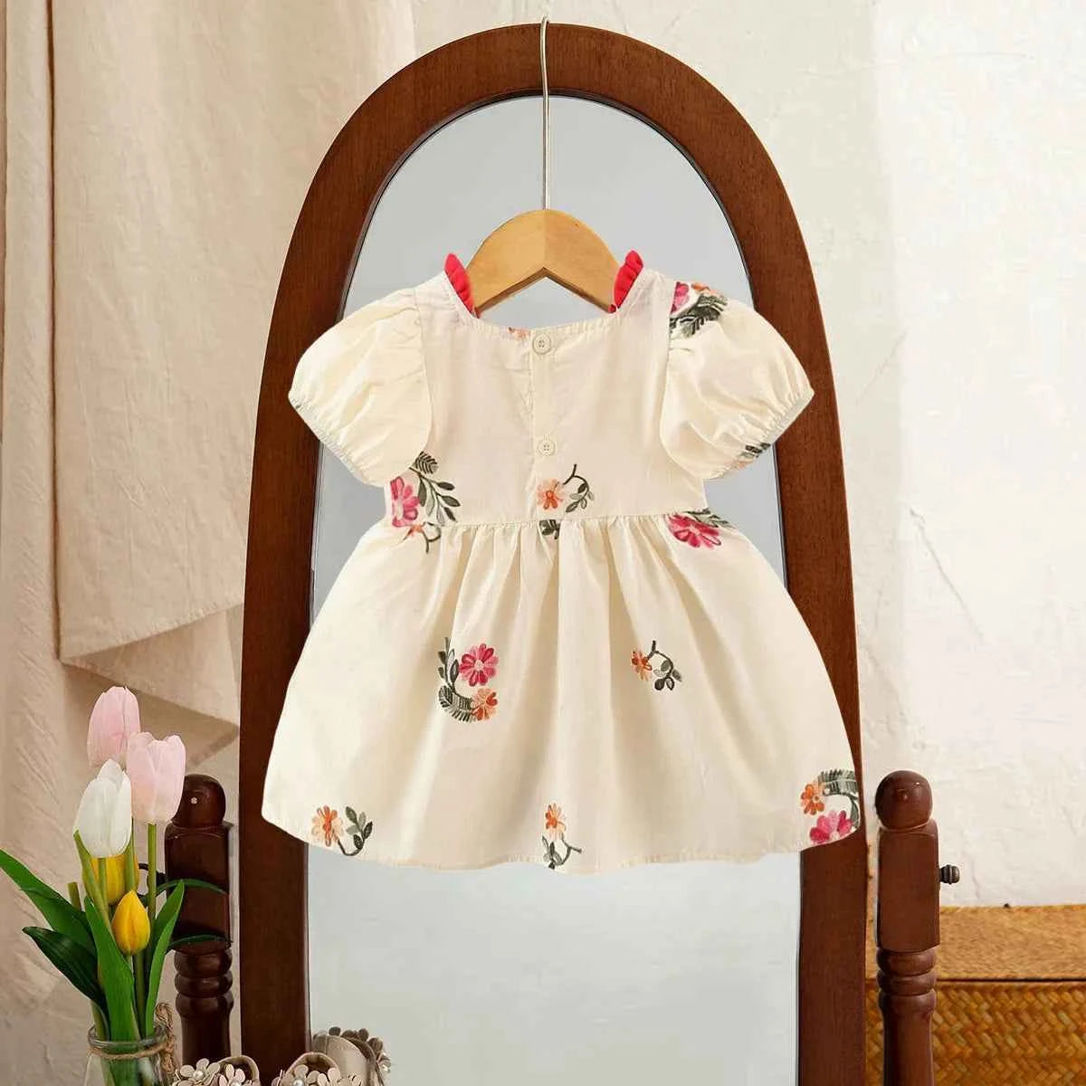 Baby Floral Embroidered Princess Dress