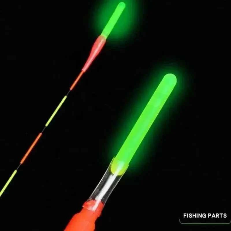 50/100-Pack Fluorescent Fishing Rod Lights Luminous Floating Bobbers for Night Fishing