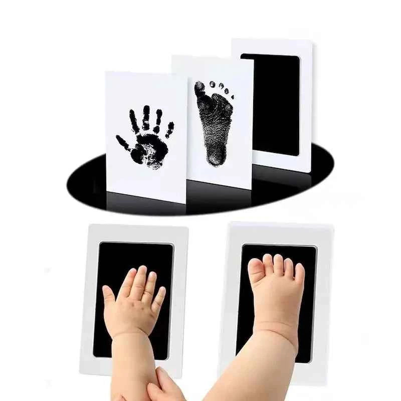 DIY Kit for Souvenir Feet/Handprints on white background