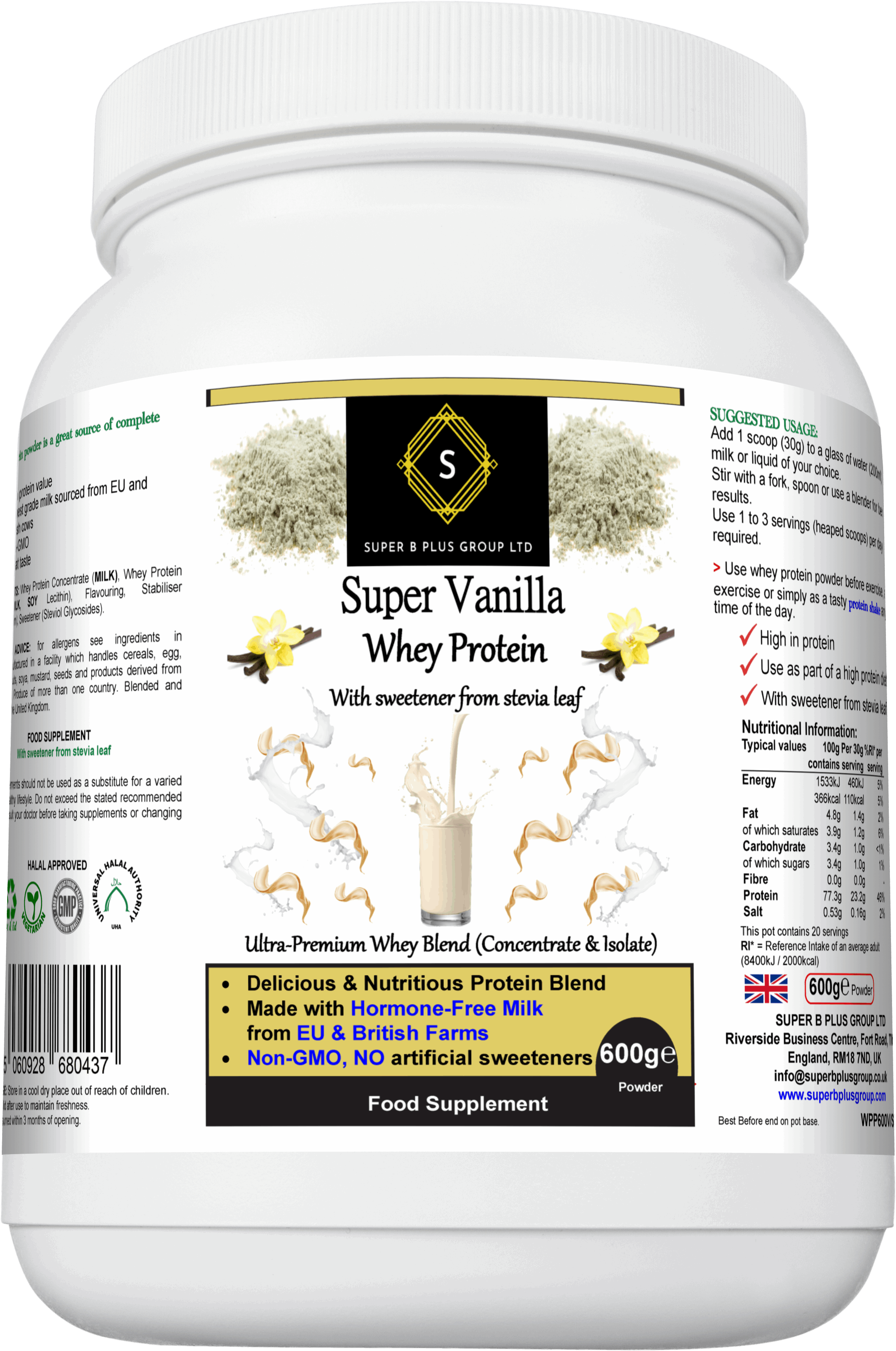Super Vanilla Whey Protein - PW PitStop
