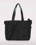 DOUBLE LAPTOP TOTE Crossbody Bag (Black)