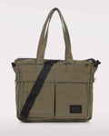 DOUBLE LAPTOP TOTE Crossbody Bag (Dark Olive)