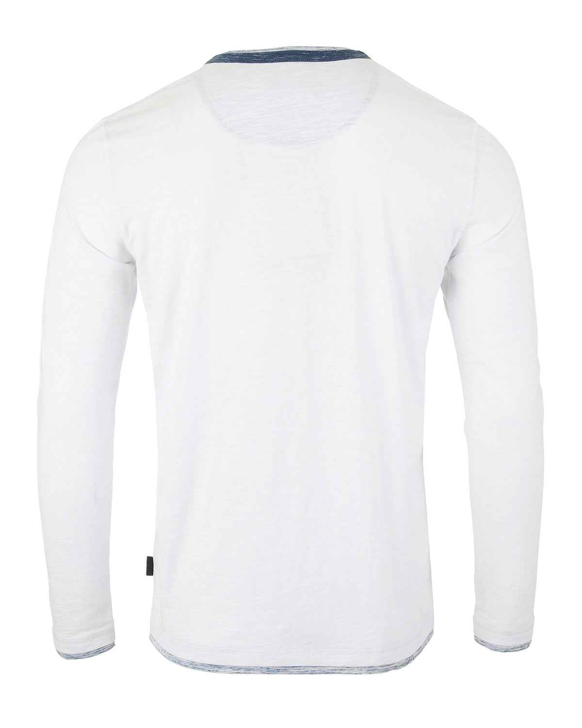 ZIMEGO Men's Long Sleeve Double Layered Y-Neck Fashion Henley - ZGLS247