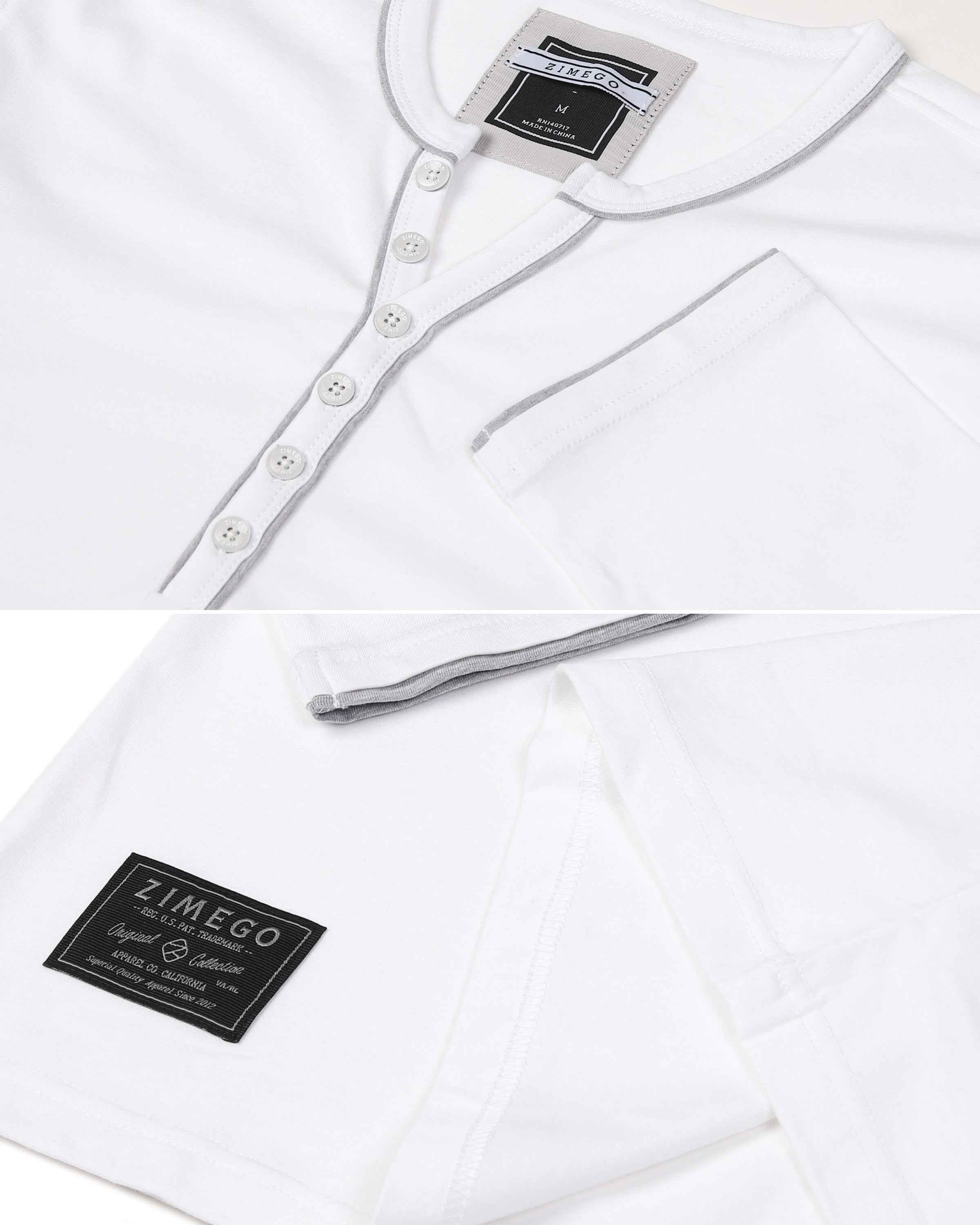 Stretch Long Sleeve Casual Button Henley Fashion Shirts Pack of 2