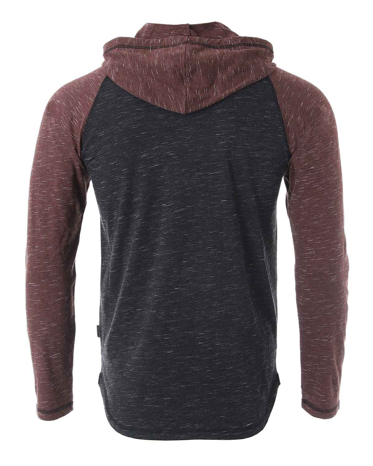 ZIMEGO Mens Long Sleeve Lightweight Hooded Henley – Color Block Pullover Hoodie  for Casual Gym Workout Travel