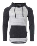 ZIMEGO Mens Long Sleeve Lightweight Hooded Henley – Color Block Pullover Hoodie  for Casual Gym Workout Travel