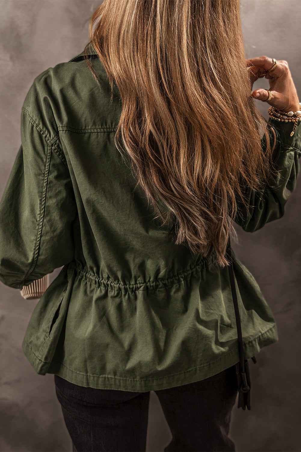 Francesca Tight Waist Collared Jacket