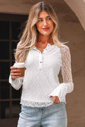 Luisa Slim Henley top Long Sleeve Top