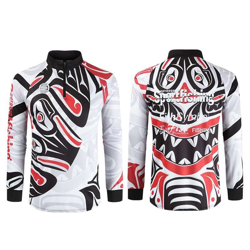 Breathable Fishing Shirt Long Sleeve Quick Dry Big European size Fishing Jerseys Sun UV Protection fishing t shirt for Men - PW PitStop