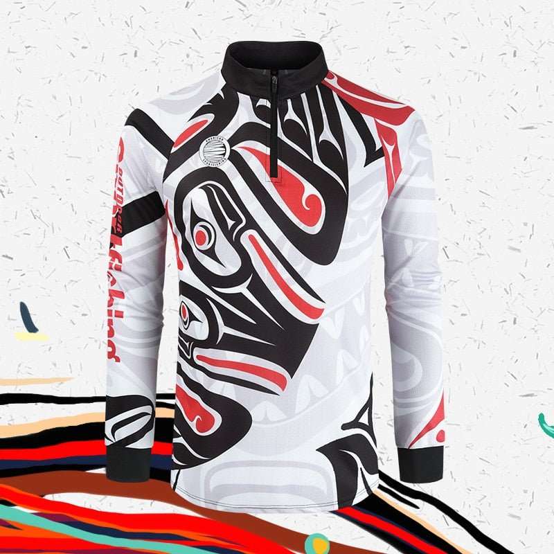 Breathable Fishing Shirt Long Sleeve Quick Dry Big European size Fishing Jerseys Sun UV Protection fishing t shirt for Men - PW PitStop