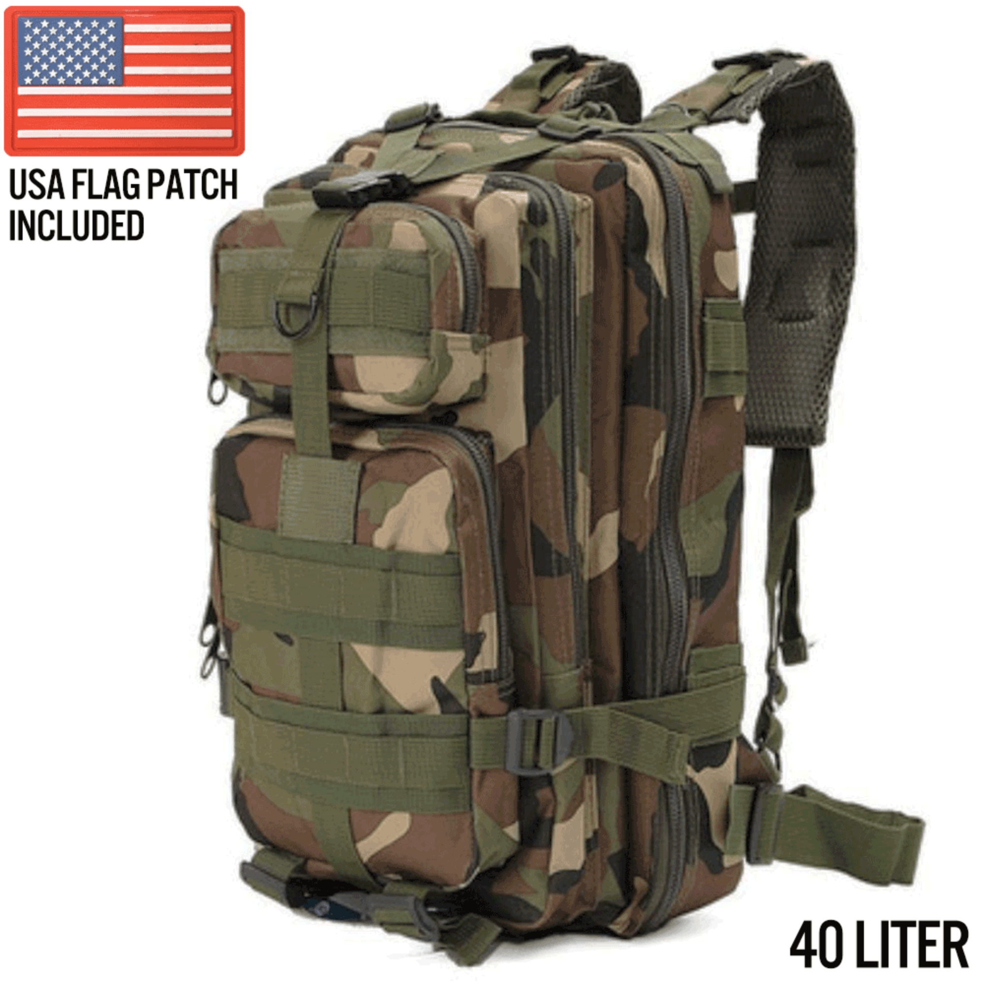 XGear Tactical Large 40L Tactical Backpack Survival Bag - PW PitStop