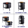 Charcoal Smoker Grill Premium Outdoor Kitchen System