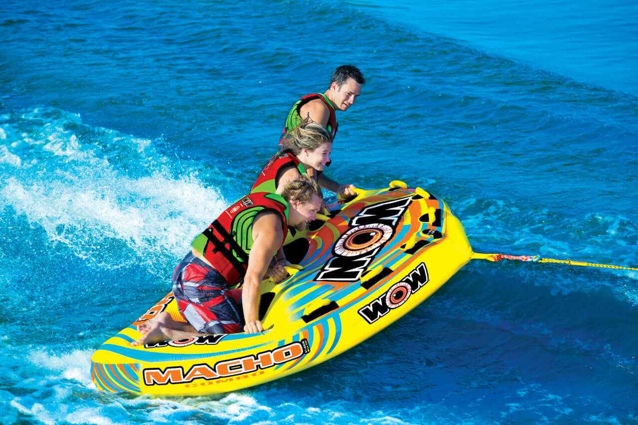 WOW Watersports Macho 2 Person Towable Water Tube For Pool and Lake