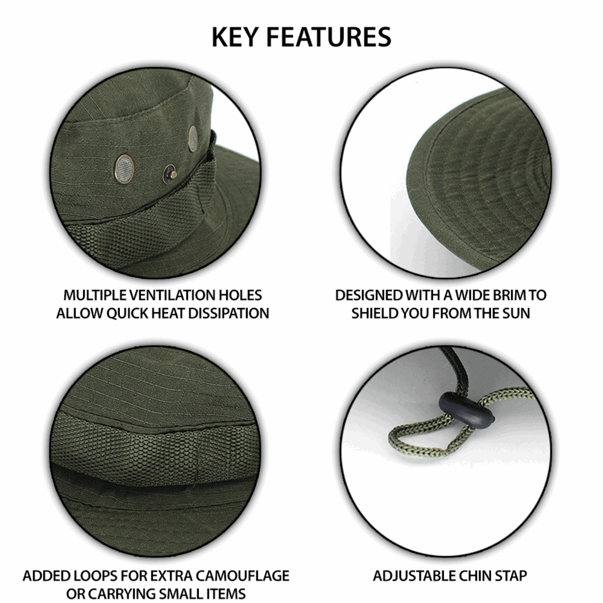 XGear Tactical Wide Brim Boonie Bucket Hat - PW PitStop