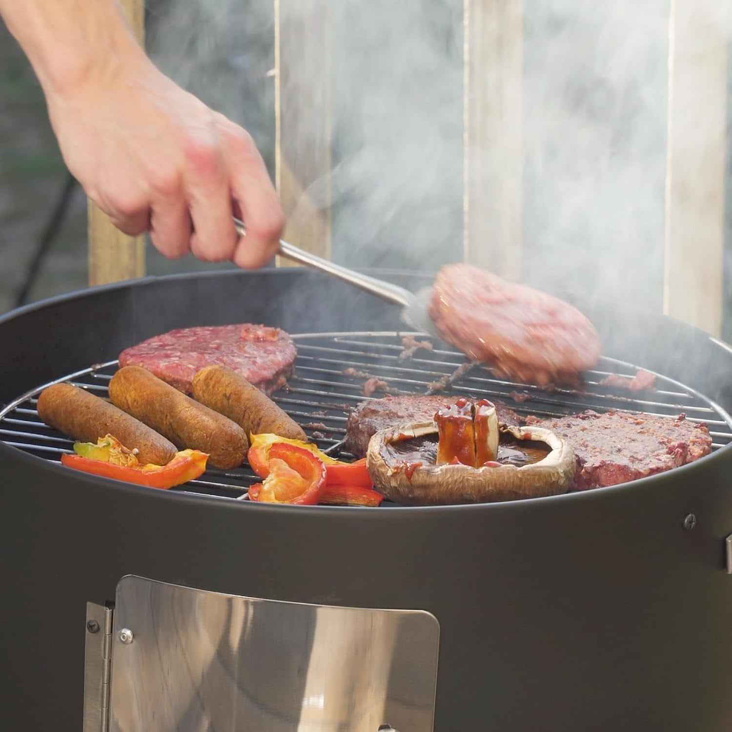 Charcoal Smoker Grill Premium Outdoor Kitchen System