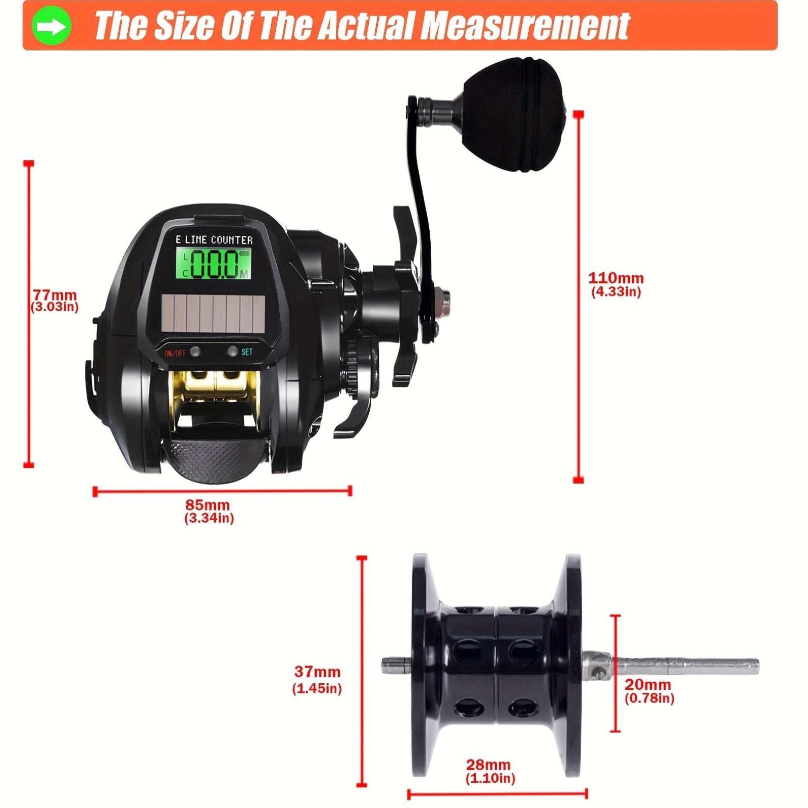 Electronic High-Speed Baitcasting Fishing Reel - PW PitStop