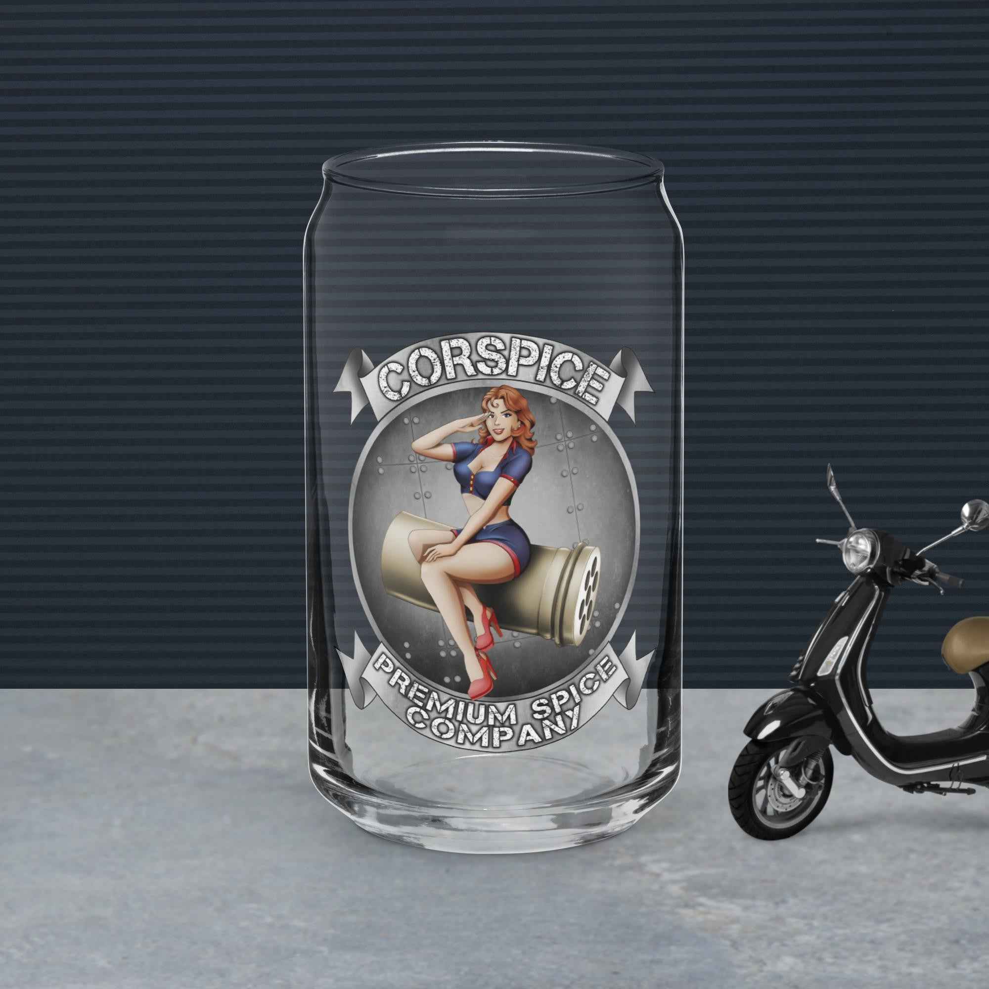 Can-shaped glass