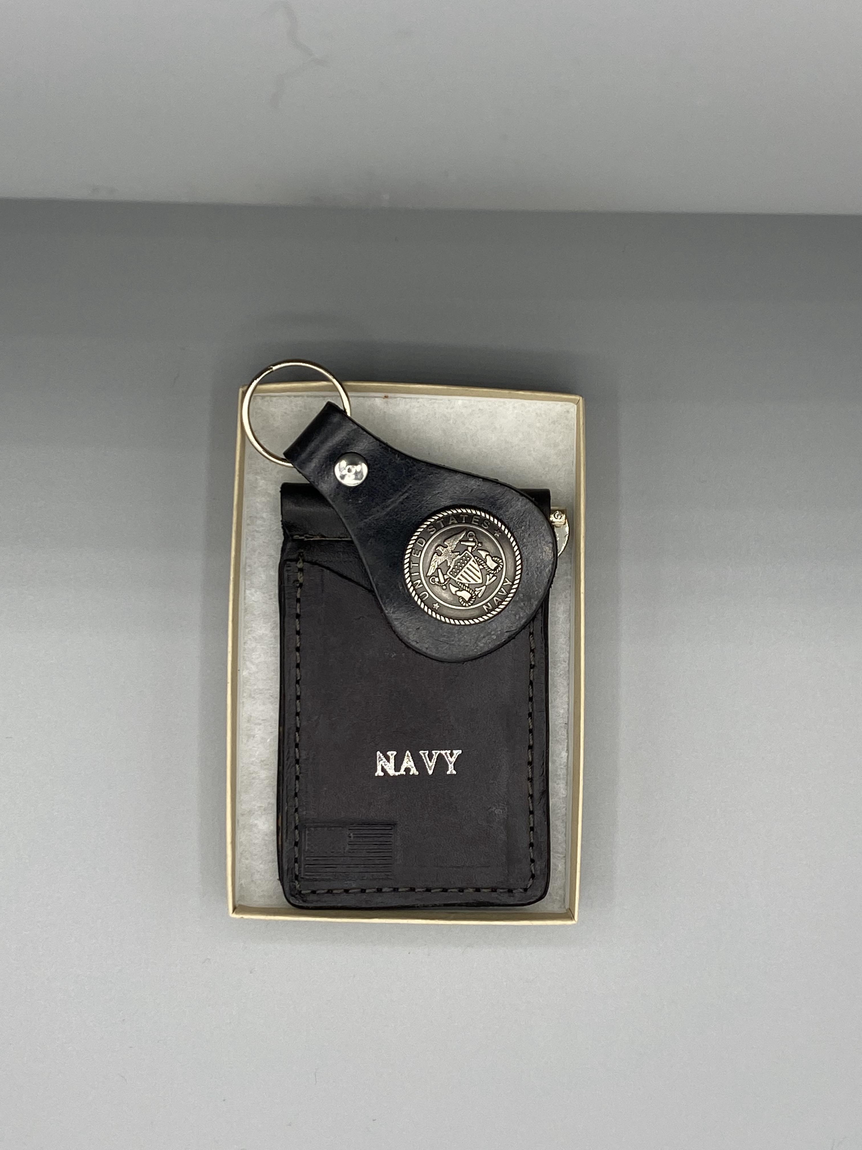 Leather Military Branch keys chain and Wallet