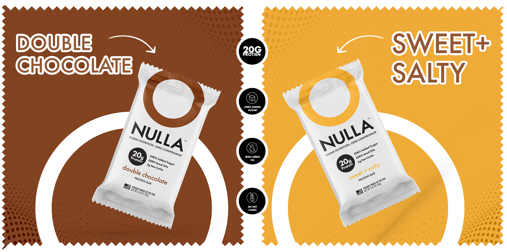 CleanForm Nutrition Nulla Protein Bar - 2 Flavors - Box of 12 - PW PitStop