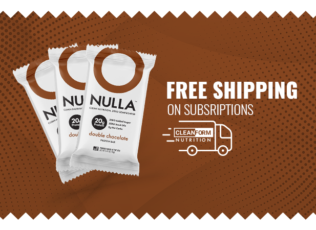 CleanForm Nutrition Nulla Protein Bar - 2 Flavors - Box of 12 - PW PitStop