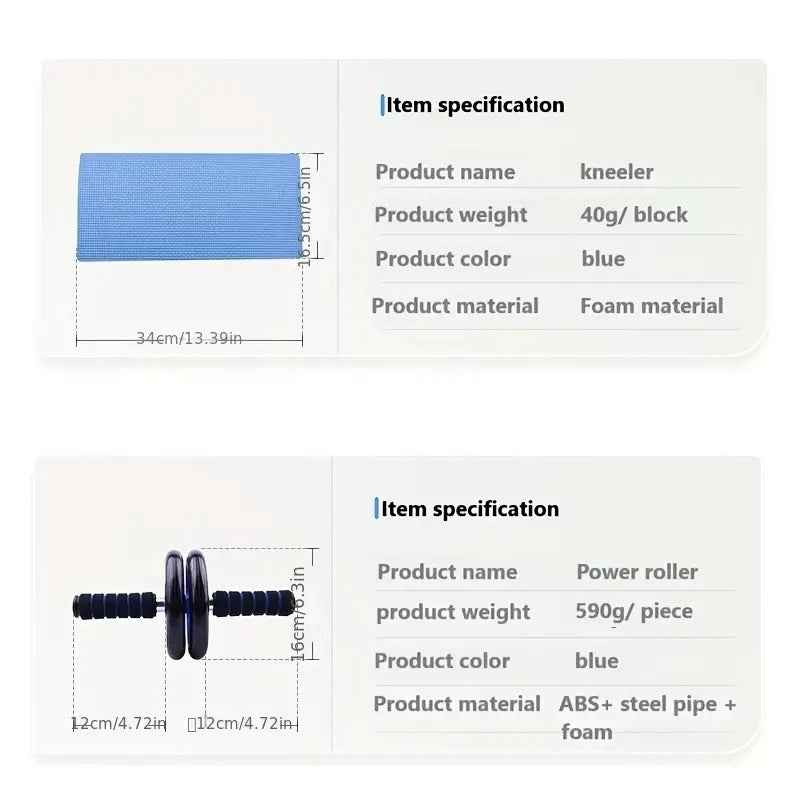 Abdominal Fitness Wheel Set Home Training (12pcs)