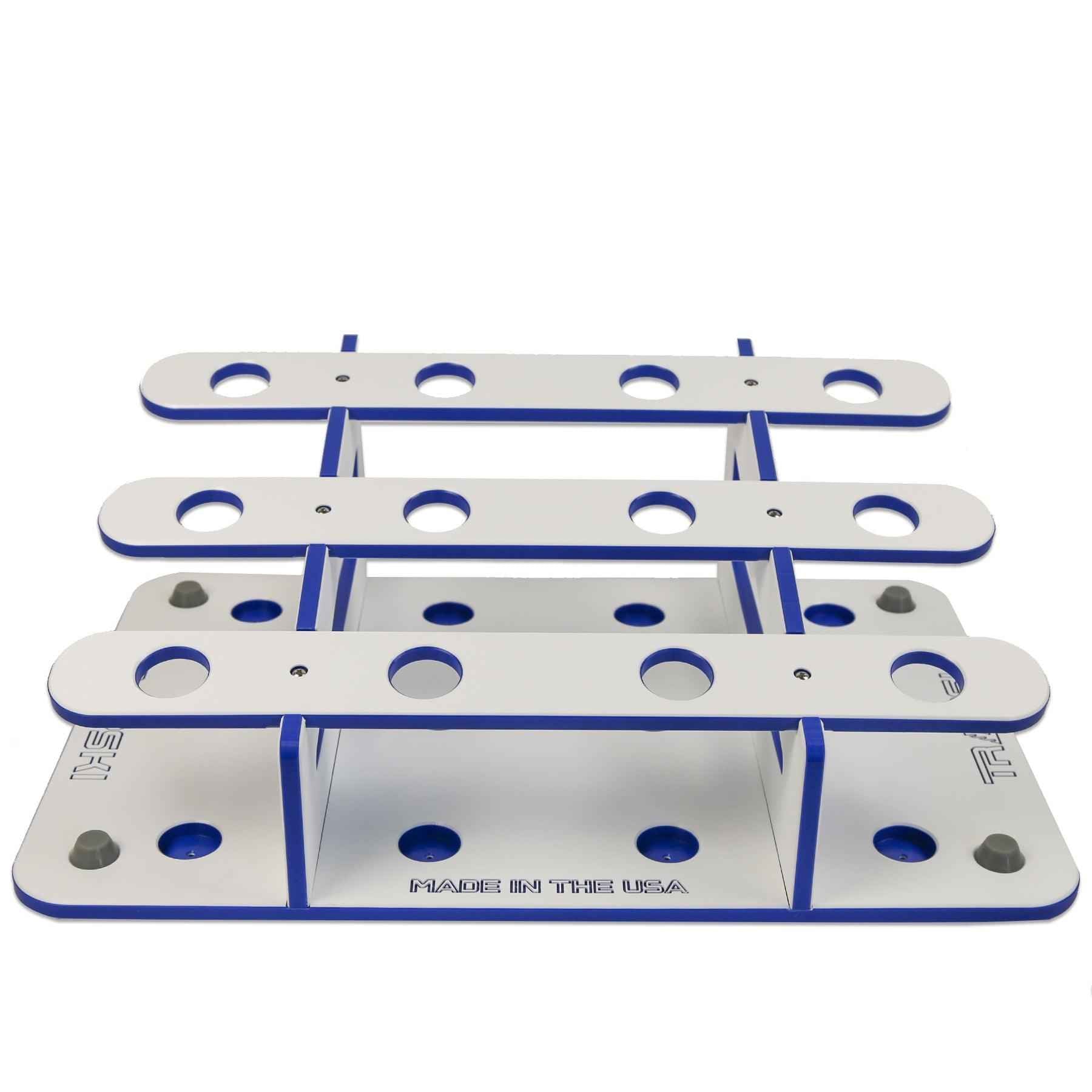 Made in the USA Fishing Rod Rack | 12 Pole Waterproof Wash-down | Dock, Garage, Boat, Storage