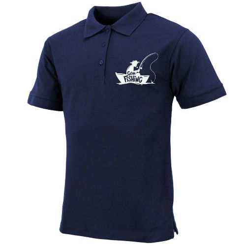 Mens "Gone Fishing" Polo Shirt - PW PitStop