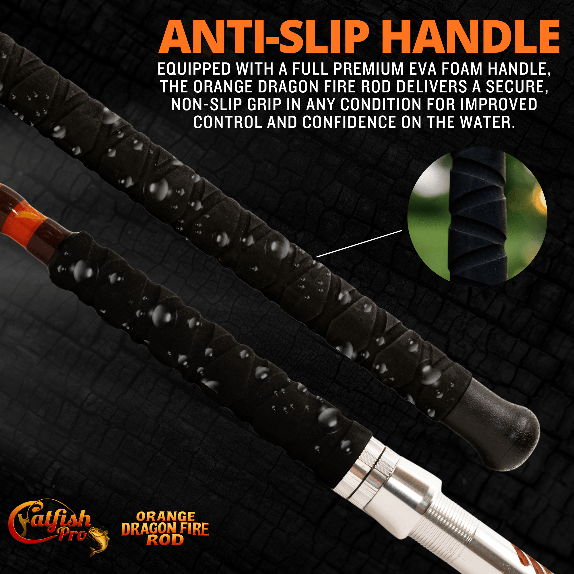 Orange Dragon Fire Casting Glow Rod - PW PitStop