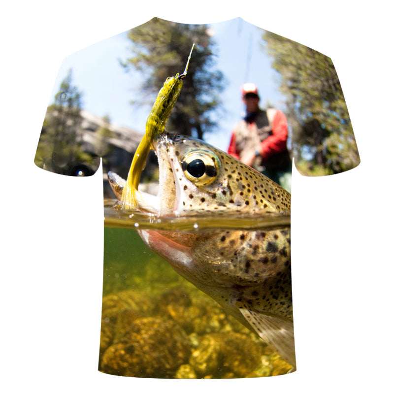 3D Print Funny Fishing Shirts Rod O-neck - PW PitStop