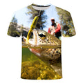 3D Print Funny Fishing Shirts Rod O-neck - PW PitStop