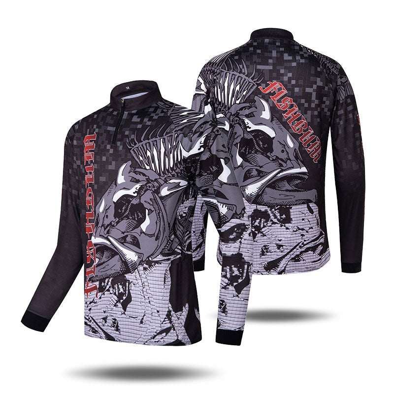 Fishing t-shirt men Long Sleeve Sun Protection ANTI-UV  personalize jersey for fishing quick dry breathable fishing shirts - PW PitStop