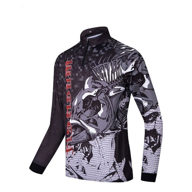 Fishing t-shirt men Long Sleeve Sun Protection ANTI-UV  personalize jersey for fishing quick dry breathable fishing shirts - PW PitStop