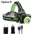 Rechargeable Adjustable 10000LM Led Headlamp Micro USB Charger Flashlight Head Lamp Portable Light Torch Flashlight For Night Work Camping Hiking  Walking - PW PitStop