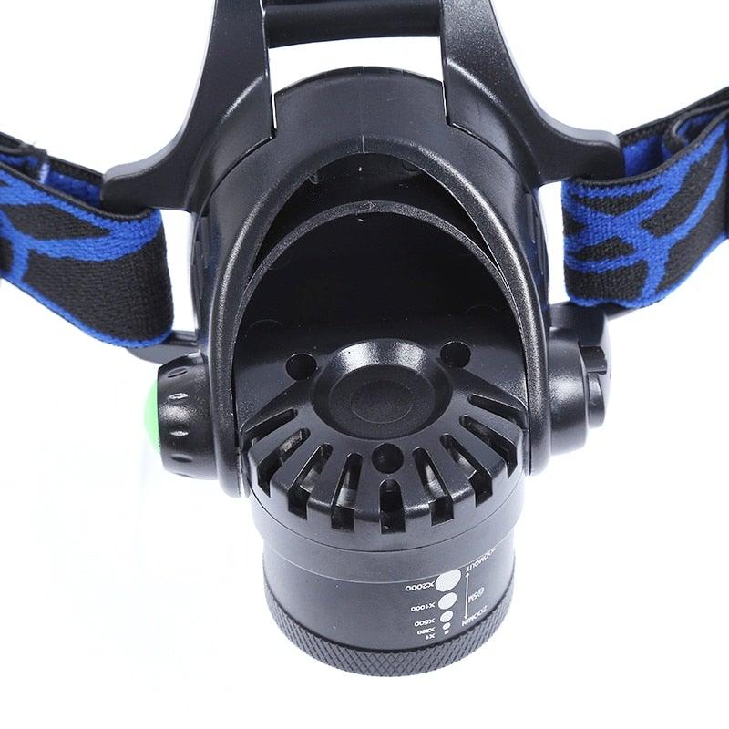 Rechargeable Adjustable 10000LM Led Headlamp Micro USB Charger Flashlight Head Lamp Portable Light Torch Flashlight For Night Work Camping Hiking  Walking - PW PitStop