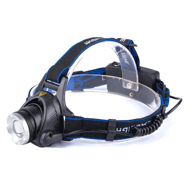 Rechargeable Adjustable 10000LM Led Headlamp Micro USB Charger Flashlight Head Lamp Portable Light Torch Flashlight For Night Work Camping Hiking  Walking - PW PitStop