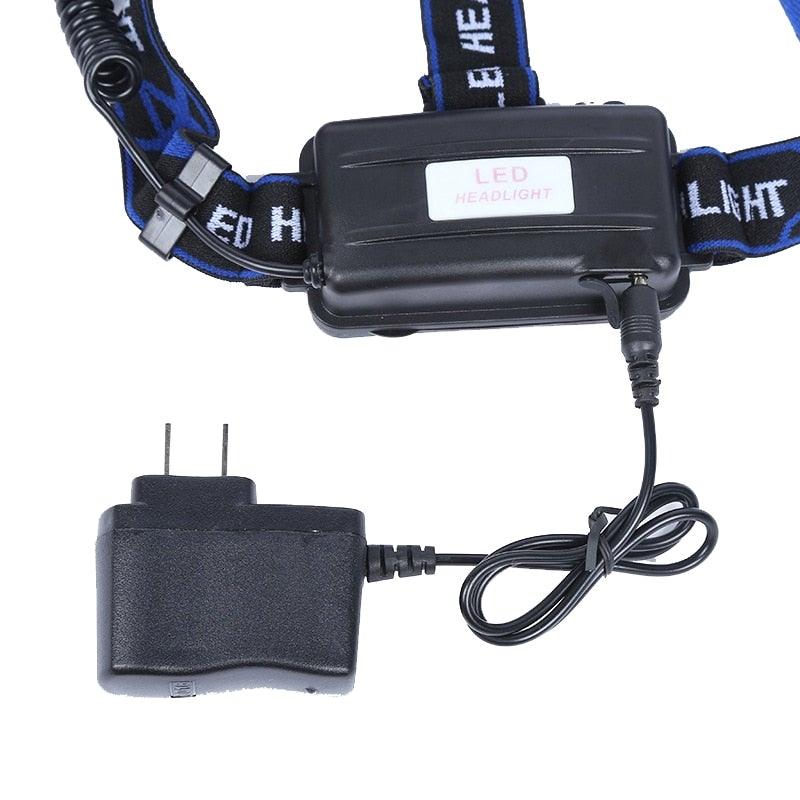 Rechargeable Adjustable 10000LM Led Headlamp Micro USB Charger Flashlight Head Lamp Portable Light Torch Flashlight For Night Work Camping Hiking  Walking - PW PitStop