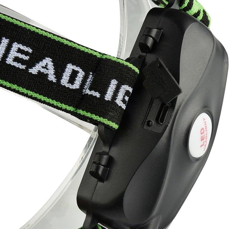Rechargeable Adjustable 10000LM Led Headlamp Micro USB Charger Flashlight Head Lamp Portable Light Torch Flashlight For Night Work Camping Hiking  Walking - PW PitStop