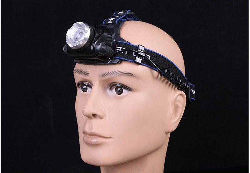 Rechargeable Adjustable 10000LM Led Headlamp Micro USB Charger Flashlight Head Lamp Portable Light Torch Flashlight For Night Work Camping Hiking  Walking - PW PitStop