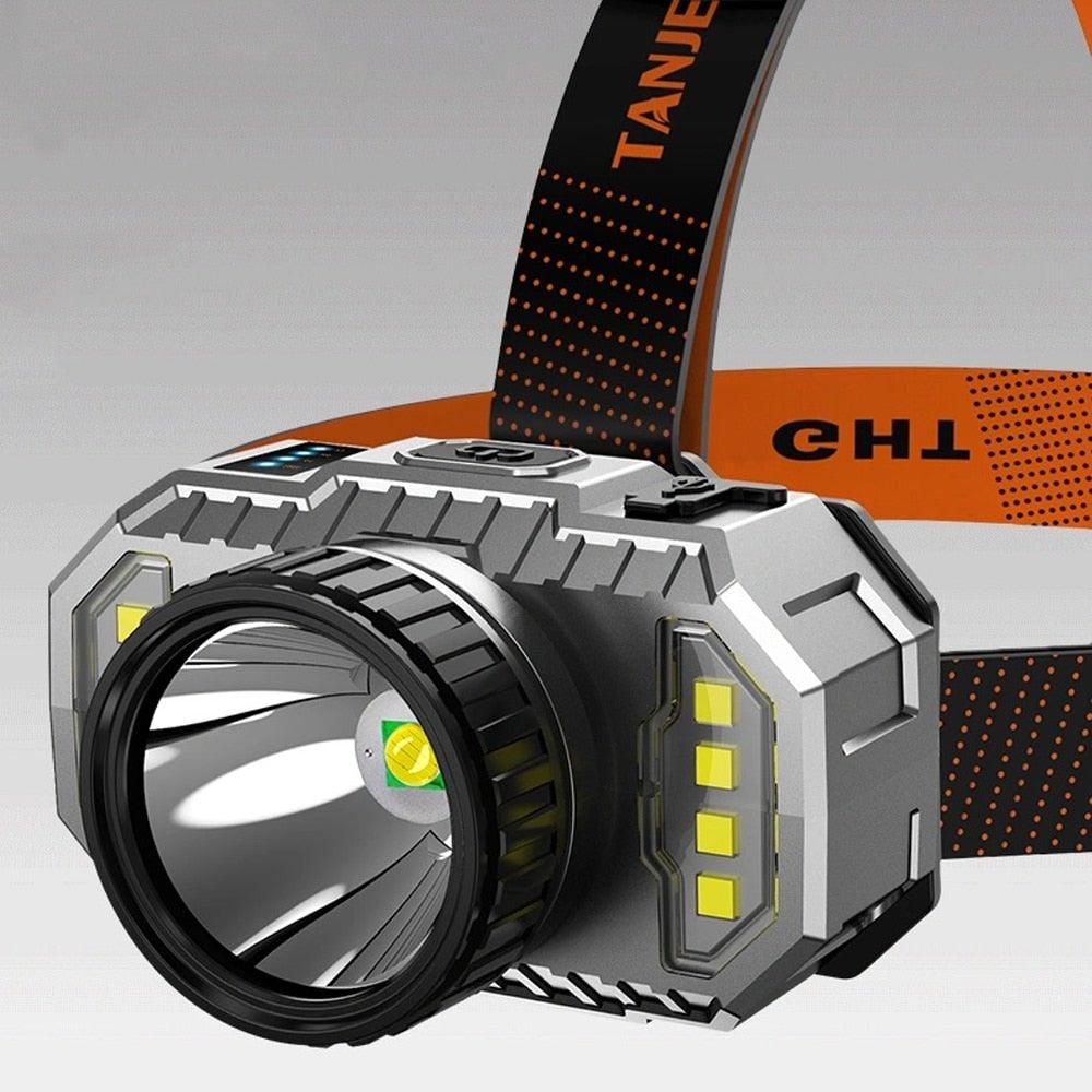 Rechargeable Super Bright High Lumen  Strong Light LED Head-Mounted Headlamp Waterproof Long-Range Flashlight For Outdoor Camping Household Riding  Night Fishing Headlight - PW PitStop