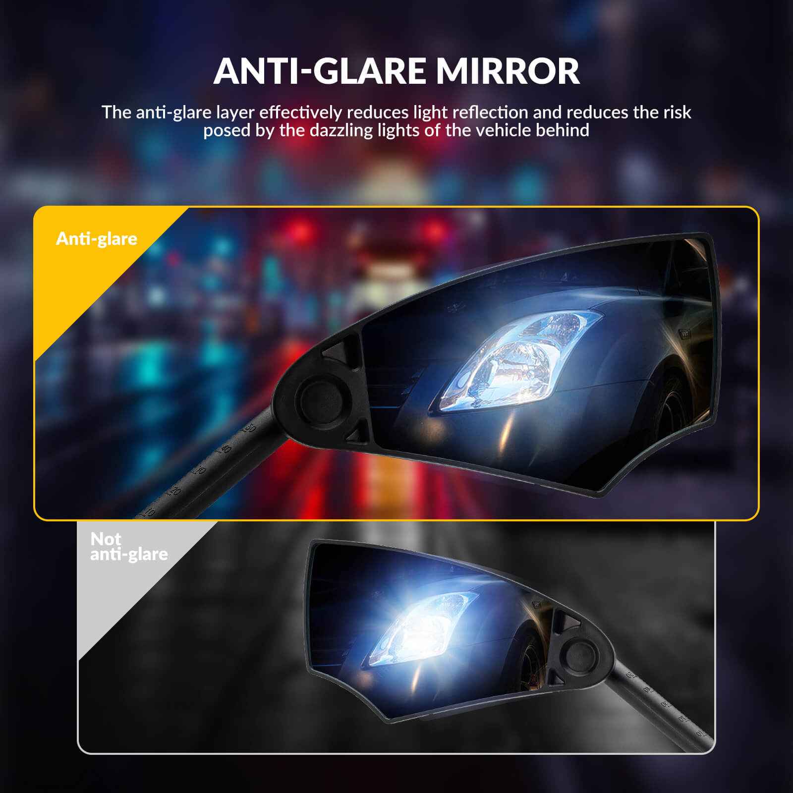 Anti-Glare Bike Mirror